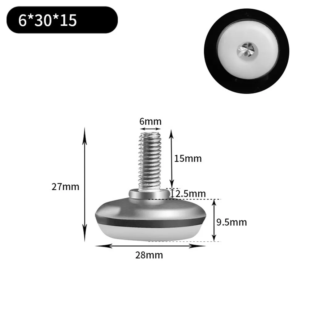 

2/4/8 шт. ножки для выравнивающей машины M6 M8 M10, винт с регулируемой высотой, основание для ног, диаметр 30 мм, 35 мм, 43 мм, 50 мм