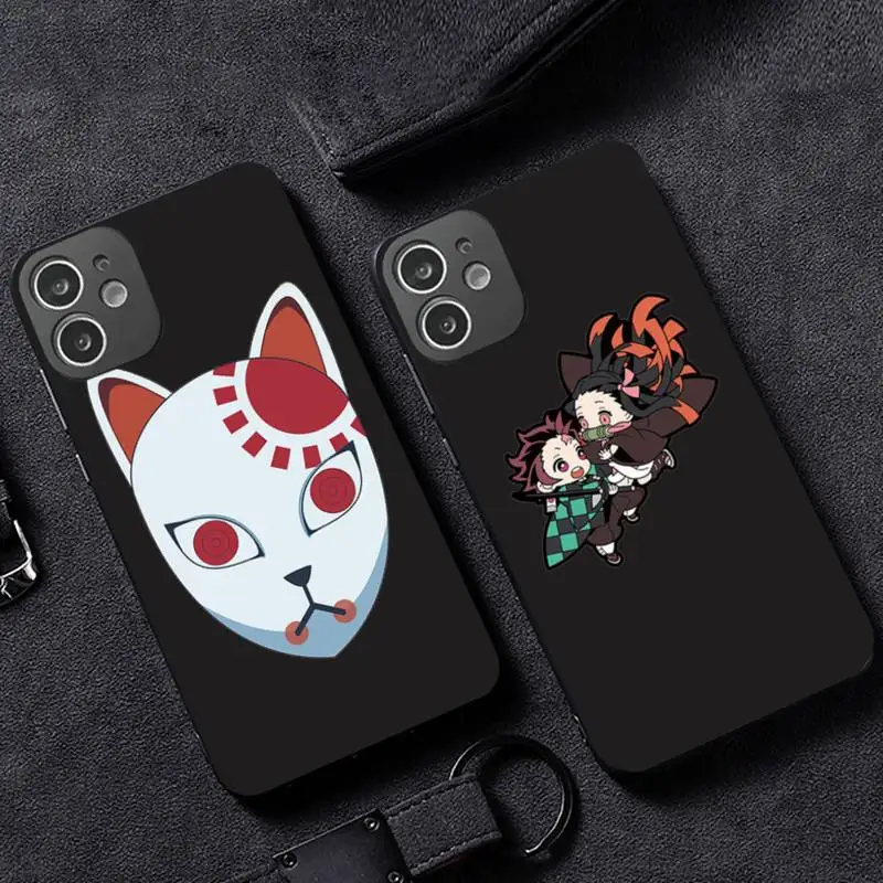 

Demon Slayer Kimetsu No Yaiba Phone Case for iPhone 12 11 mini pro XS MAX XR 8 7 6 6S Plus X 5S SE 2020