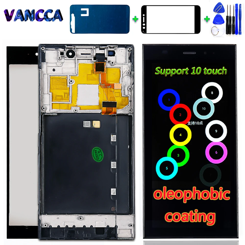 Vancca 5,0 дюймовый ЖК-дисплей для Xiao mi 3 mi 3 WCDMA кодирующий преобразователь сенсорного экрана в сборе рамка олеофобное покрытие 10 мультитач