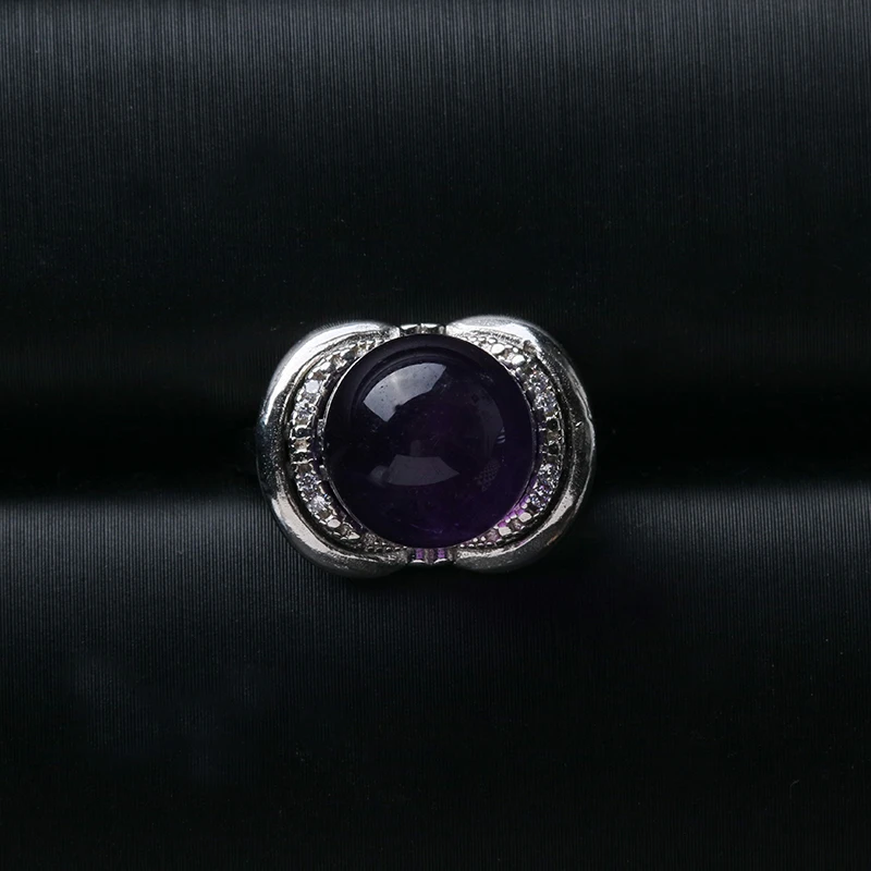 Женское кольцо с натуральным кристаллом новинка 2020 медной инкрустацией модное