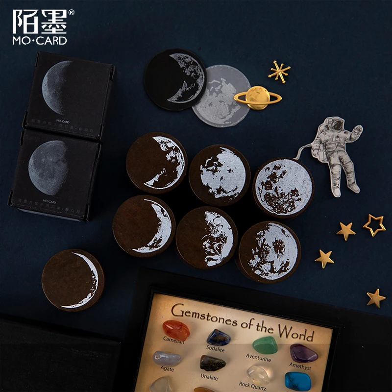 1 шт. винтажные марки Moon Phase канцелярские товары Космические Планеты статус