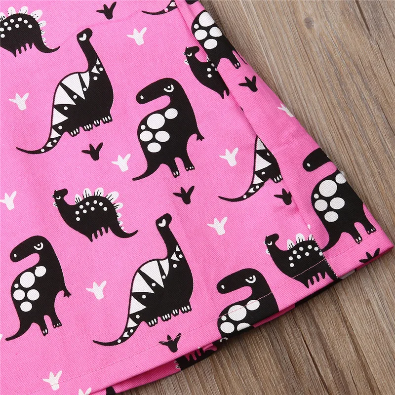 Милое платье для маленьких девочек платья без рукавов розовое Повседневное с