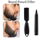 Мужской карандаш для бороды, Быстросохнущий Камуфляжный ворс, водостойкий, долговечный, натуральный, борода, мужские усы, инструменты для макияжа