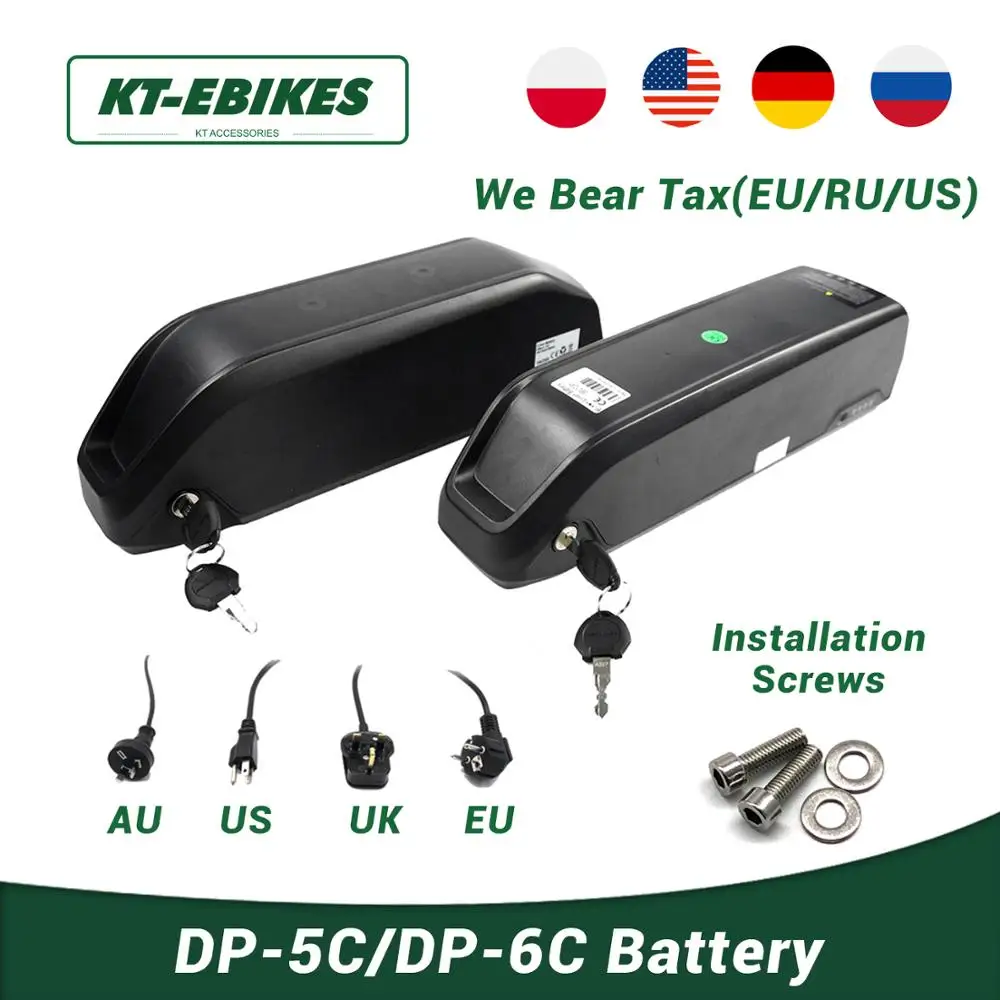 Аккумуляторная батарея KT Bafang литиевая для DP-5C 36 В 48 12 Ач 13 16 с зарядным устройством