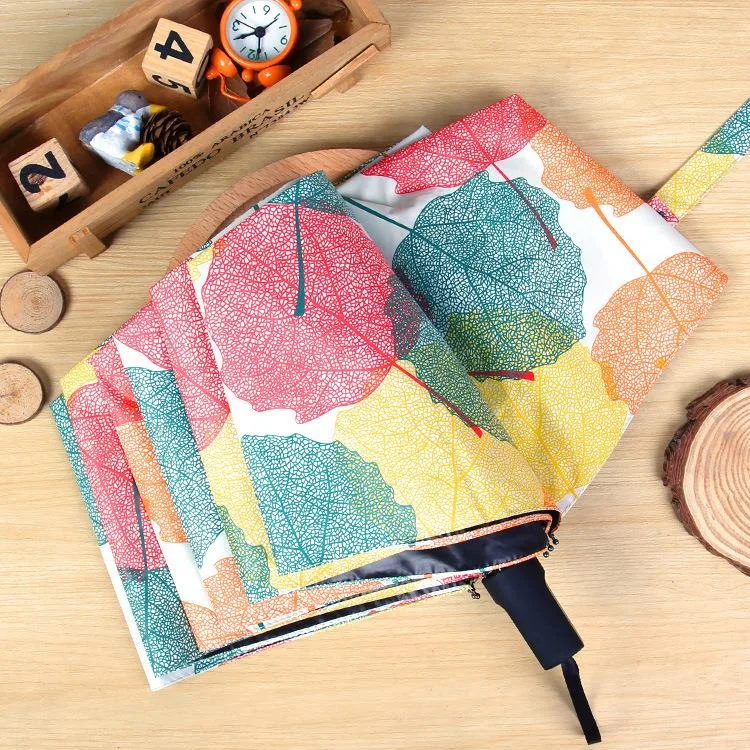 Креативный корейский складной зонтик от солнца и дождя солнцезащитный с
