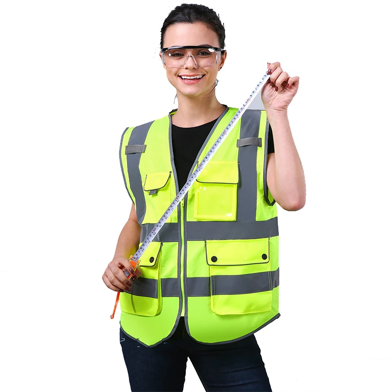 Высокая видимость Безопасность жилет для Для женщин Hi Vis Холодное сердце кофта с