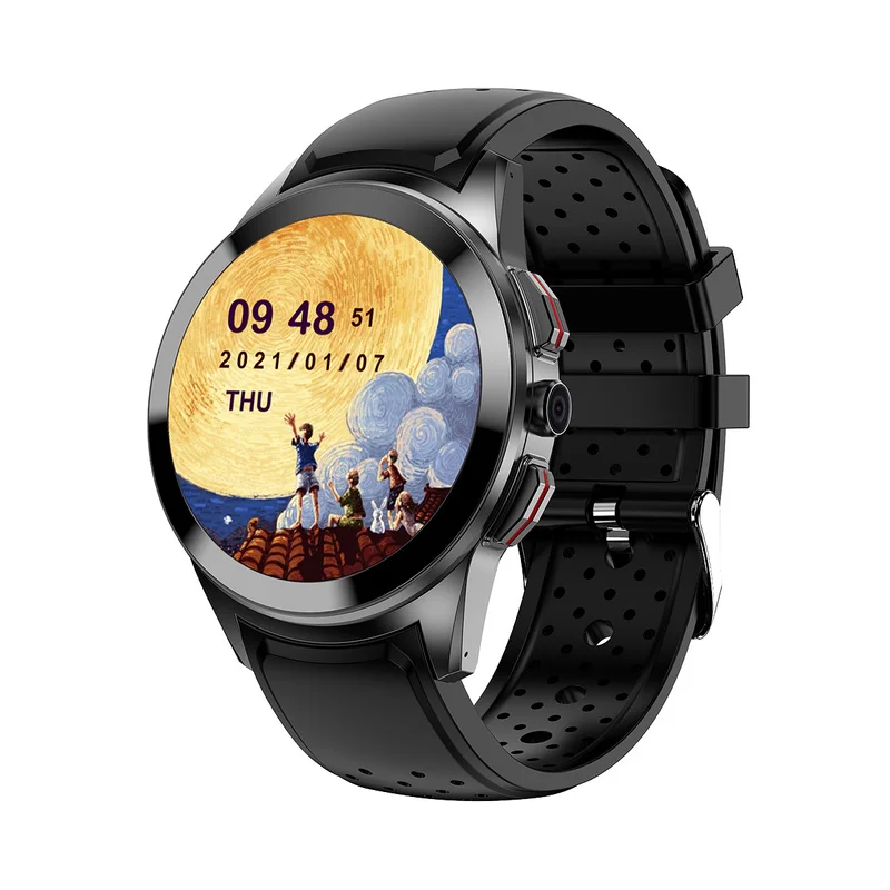

VBDK Android 9.1 Smart Watch 4G, 1GB+16GB 1.39" Watch, 8MP Camera SIM Card Phone Call WiFi GPS Smartwatch Connect Android IOS