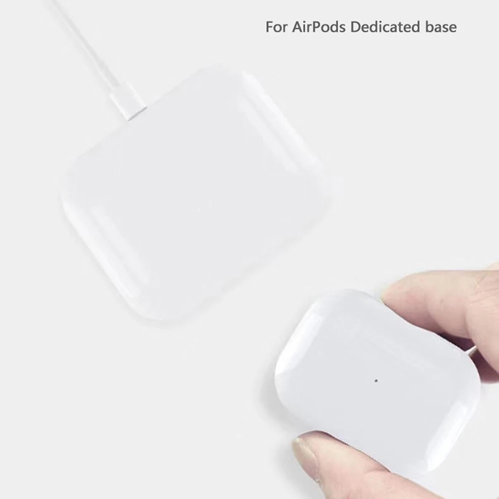Быстрое беспроводное зарядное устройство док-станция для Apple Airpods 2 3 AirPods Pro iPhone 8Plus X XS XR Xs 11 макс. гарнитура Быстрая зарядка коврик