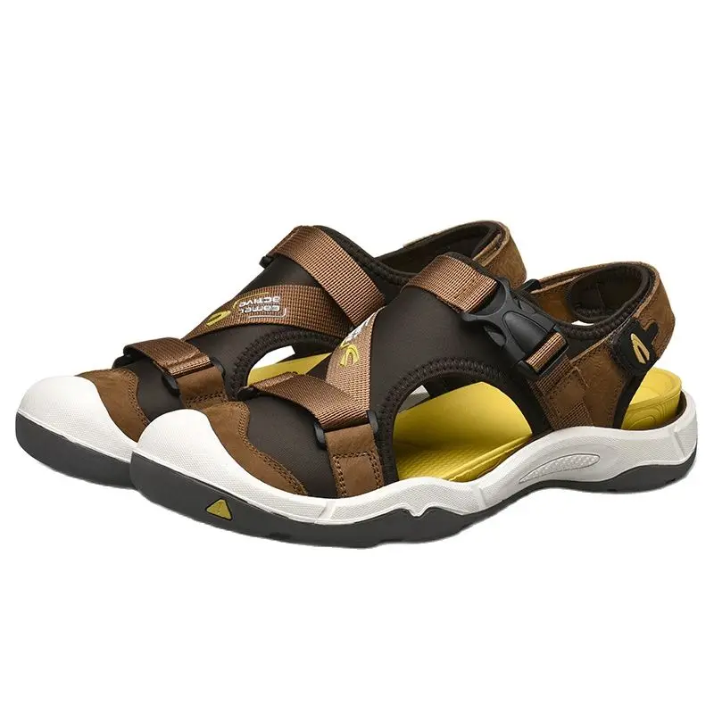 Camel Active 2019 New Genuine Leather Quick-Dryin Sandals Summer Quality Casual Sneakers Anti-Slippery Outdoor Beach Shoes 19311 | Спорт и