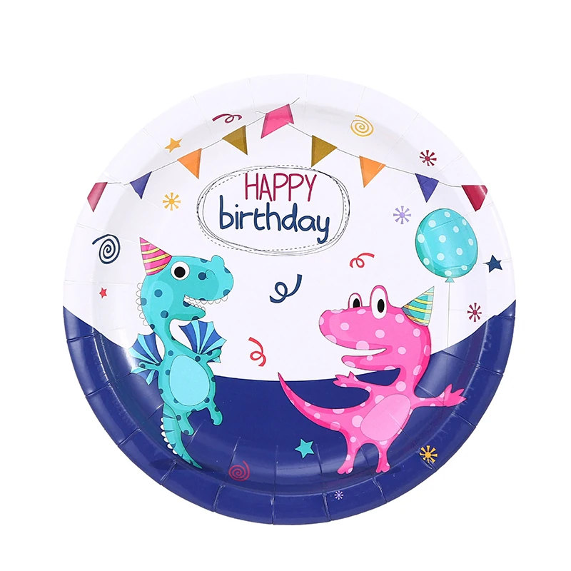 69 шт./компл. динозавр вечерние одноразовые украшения мультфильм бумажные тарелки