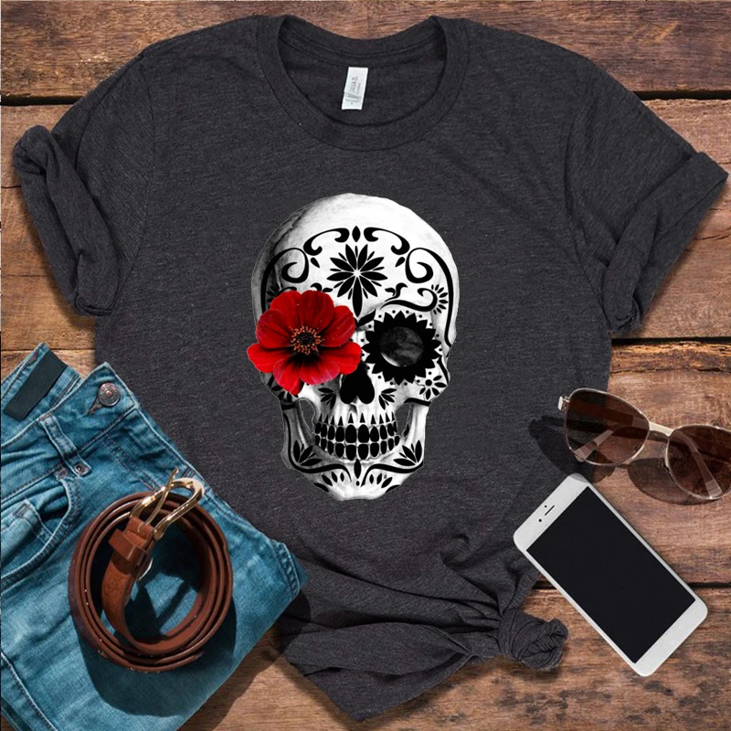 

2021 Хэллоуин, ужас, фильм Харадзюку, футболка с графическим рисунком, день мертвецов, графические футболки, эстетическая Женская одежда, топы...