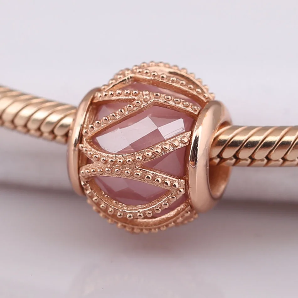 

Authentic S925 Silver DIY Jewelry Radiance Glass Charm fit Lady Bracelet Bangle