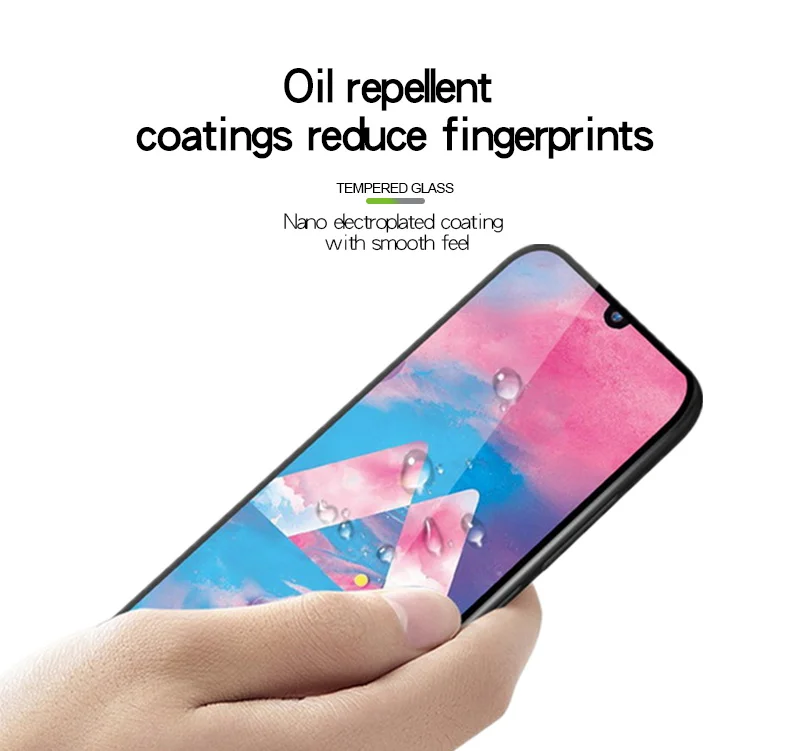 Funda completa de vidrio templado para Samsung Galaxy A50S, Protector de pantalla, pegamento completo, vidrio de seguridad para Samsung A50S, A50 S, A50, 2 uds.-1