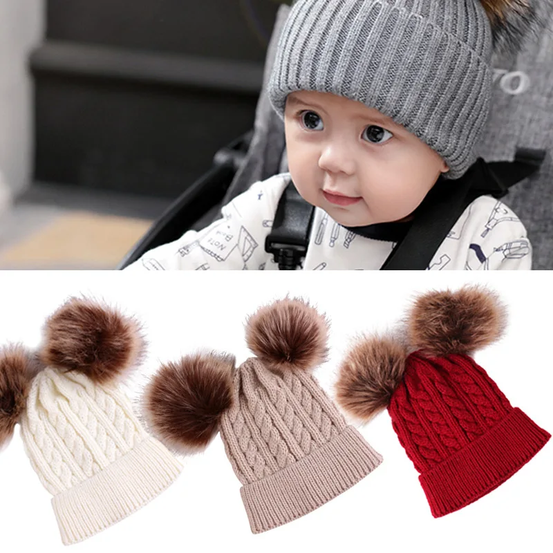 

Baby Knitting Hat Cotton Ear Cap for Boys and Girls Winter Hat Scarf Set Toddler Boys Cap Scarf Infant Accessories