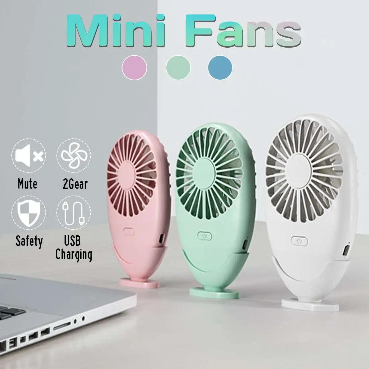 

ABS Plastic Cooling Electric Outdoor Office Desktop Fans Mini Fan USB Charging Air Conditioner Cooler Cooling Fan Summer Desk