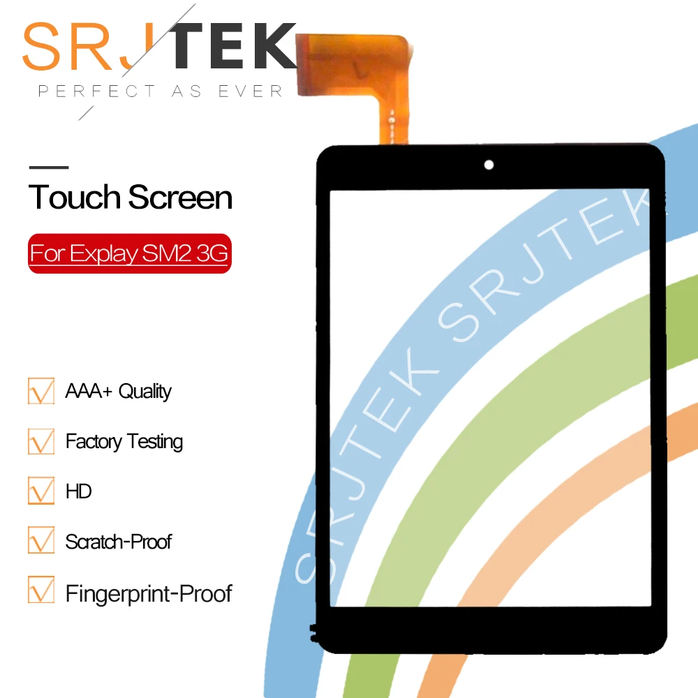 

Srjtek 7,85 "для Explay SM2 3G сенсорный дигитайзер экран сенсор Ремонт Запасные части для планшетного ПК Новый черный белый