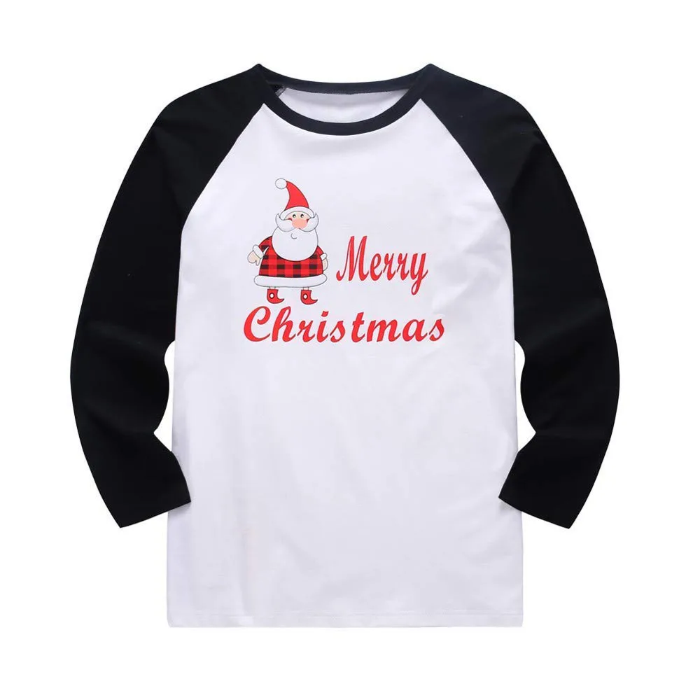 Мужские рождественские пижамы в клетку с Санта-Клаусом семейные сочетающиеся