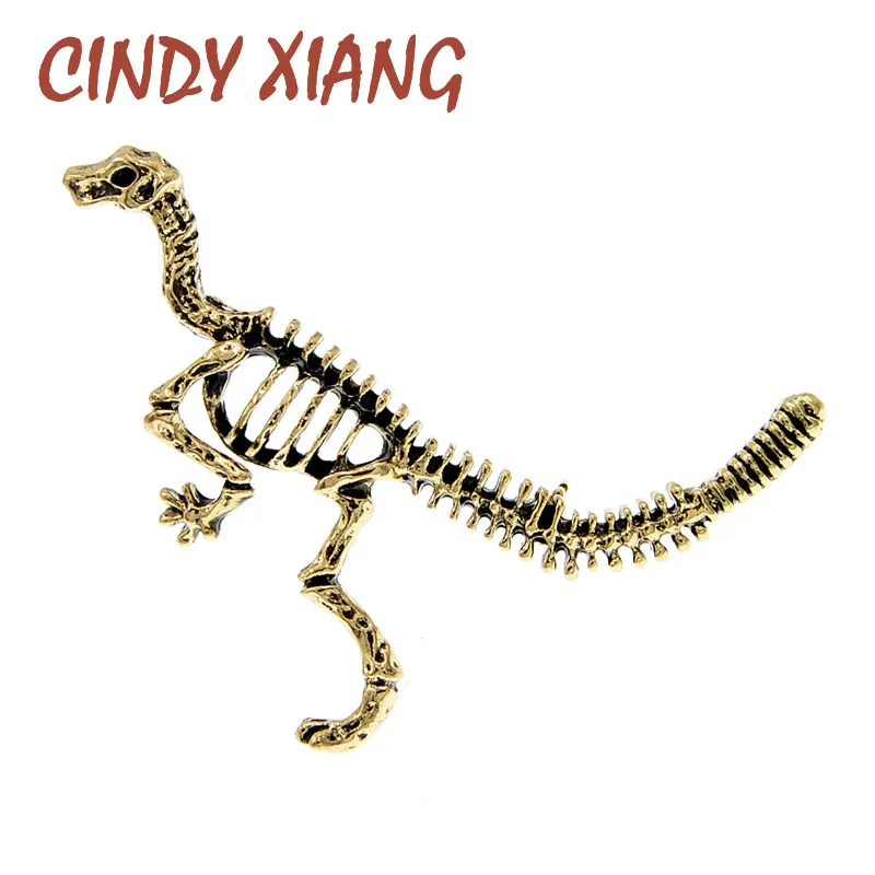 Винтажная брошь с динозавром CINDY XIANG булавка в виде скелета броши для женщин и
