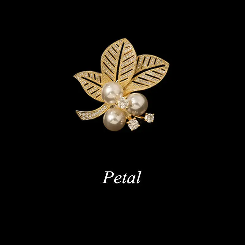 

Dear-you High-end Petal Pearl Brooch Cute IG Popular Personality Brooch Brooch Clothes Accessories
