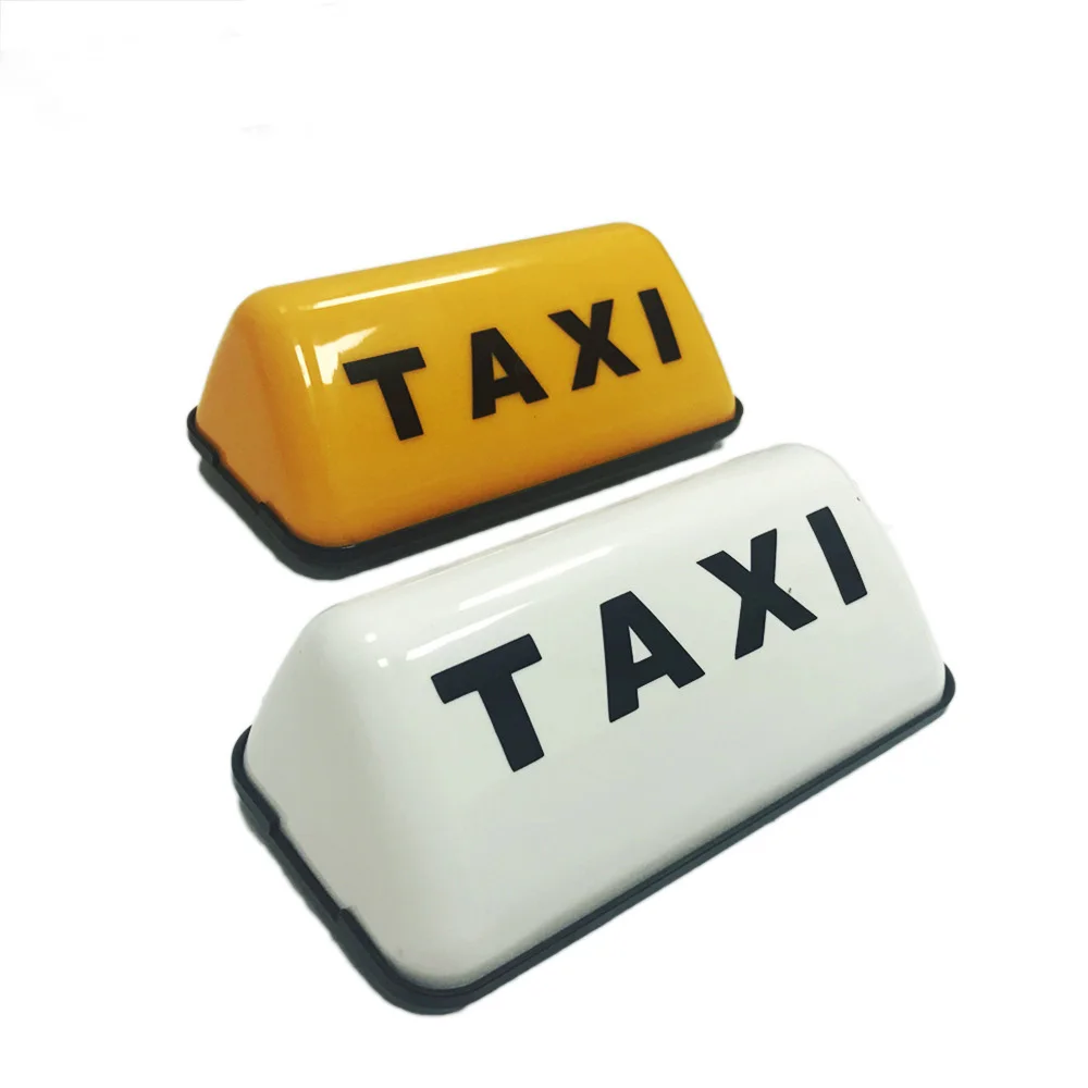 12V COB Light Universal Yellow Base Car Sign Lamp High Quality New Fashion Taxi Sign Cab Roof Top Topper Adhesive Car Sign Lamp
