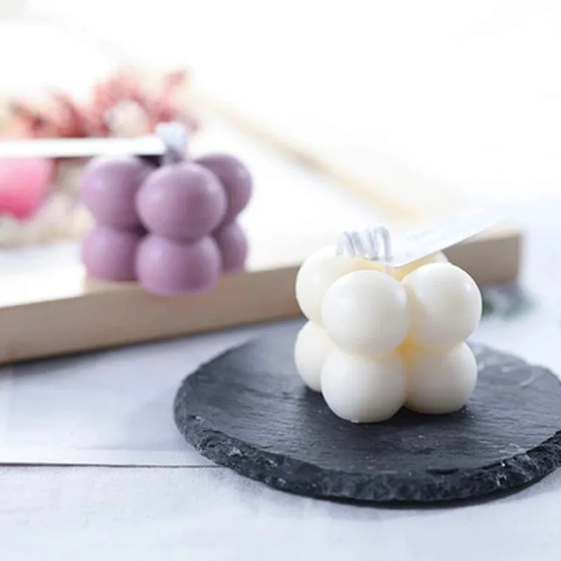 

Square Cube Candle Mould 3D Silicone Soy Aromatherapy Wax Mold For DIY Handmade Candle Soap Pastry Crafts Supplies Wedding Gift