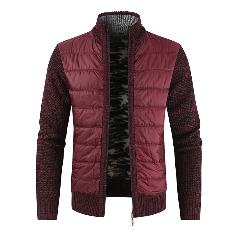 Мужской зимний плотный флисовый кардиган свитер мужской осенний теплый куртки