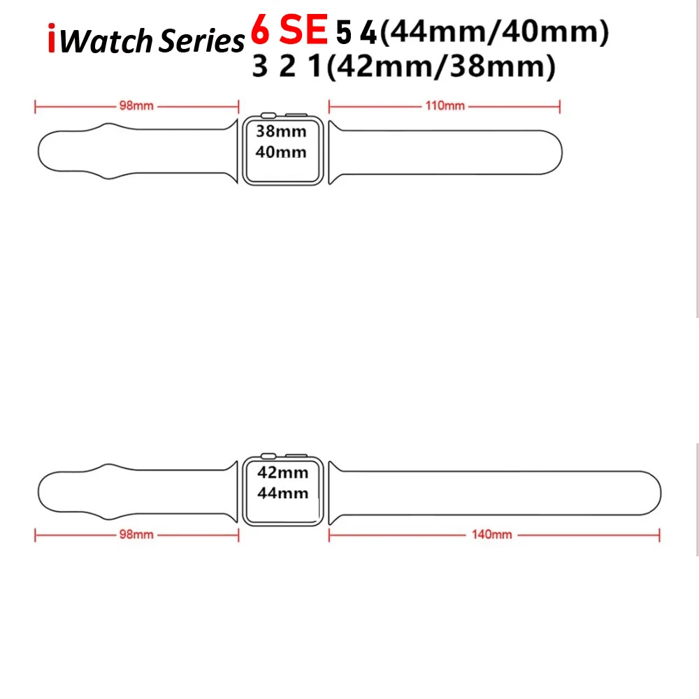 

Film+Case+Strap For Apple Watch band 44mm 40mm 38mm 42mm 44 mm Silicone Sport smartwatch bracelet iWatch serie 3 4 5 6 se band