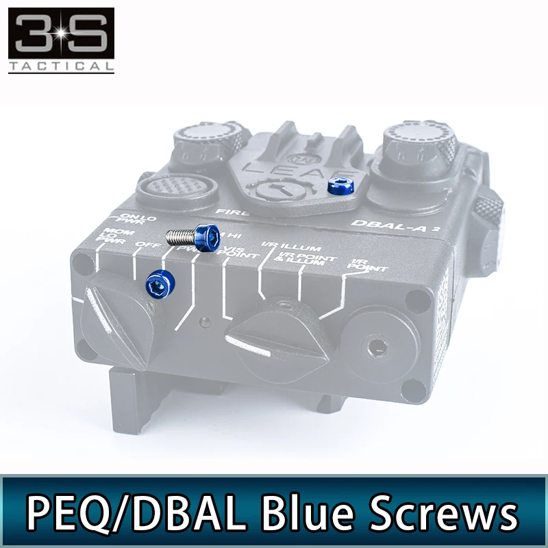 10 шт./партия PEQ15 DBAL A2 D2 синие винты с шестигранной головкой для Switch Assistant Sight Kit