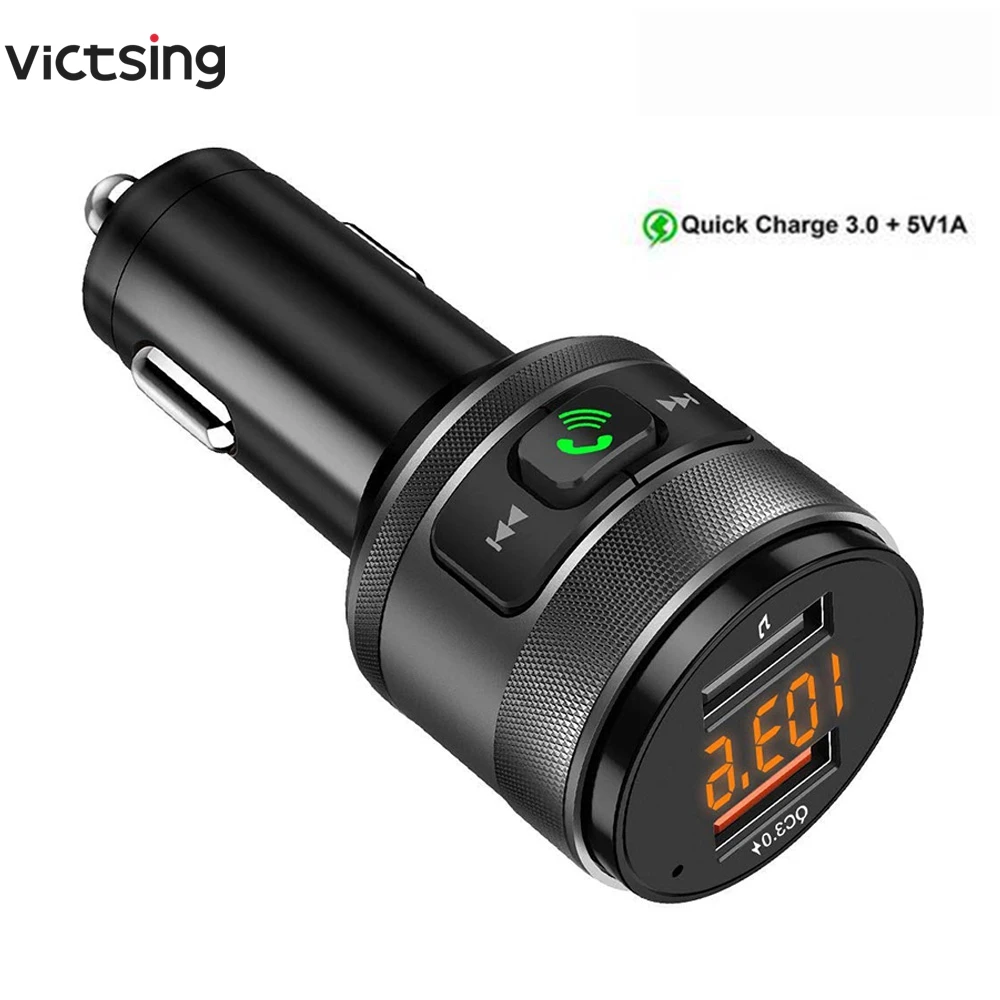 Автомобильный fm-трансмиттер VicTsing беспроводной трансмиттер QC3.0 3 4a MP3 музыкальный