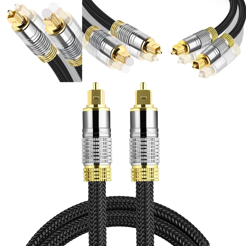 

Digital Optical Audio Cable Fiber Cable Toslink Coaxial Cable for HI-FI Sound Bar Home Theater for PS4
