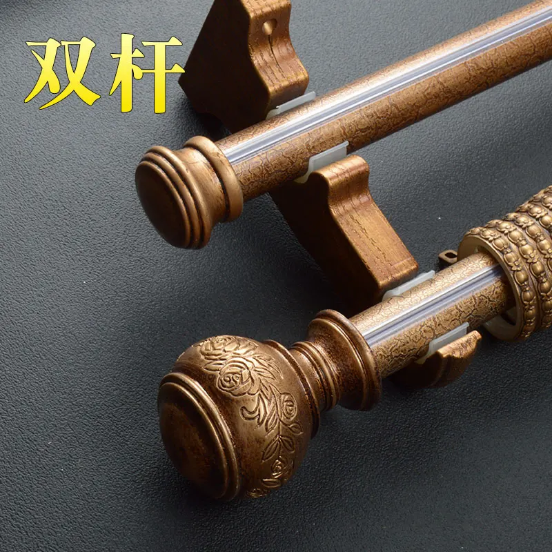 Имитация древесины Римский стержень Античная Ретро Европейская занавеска