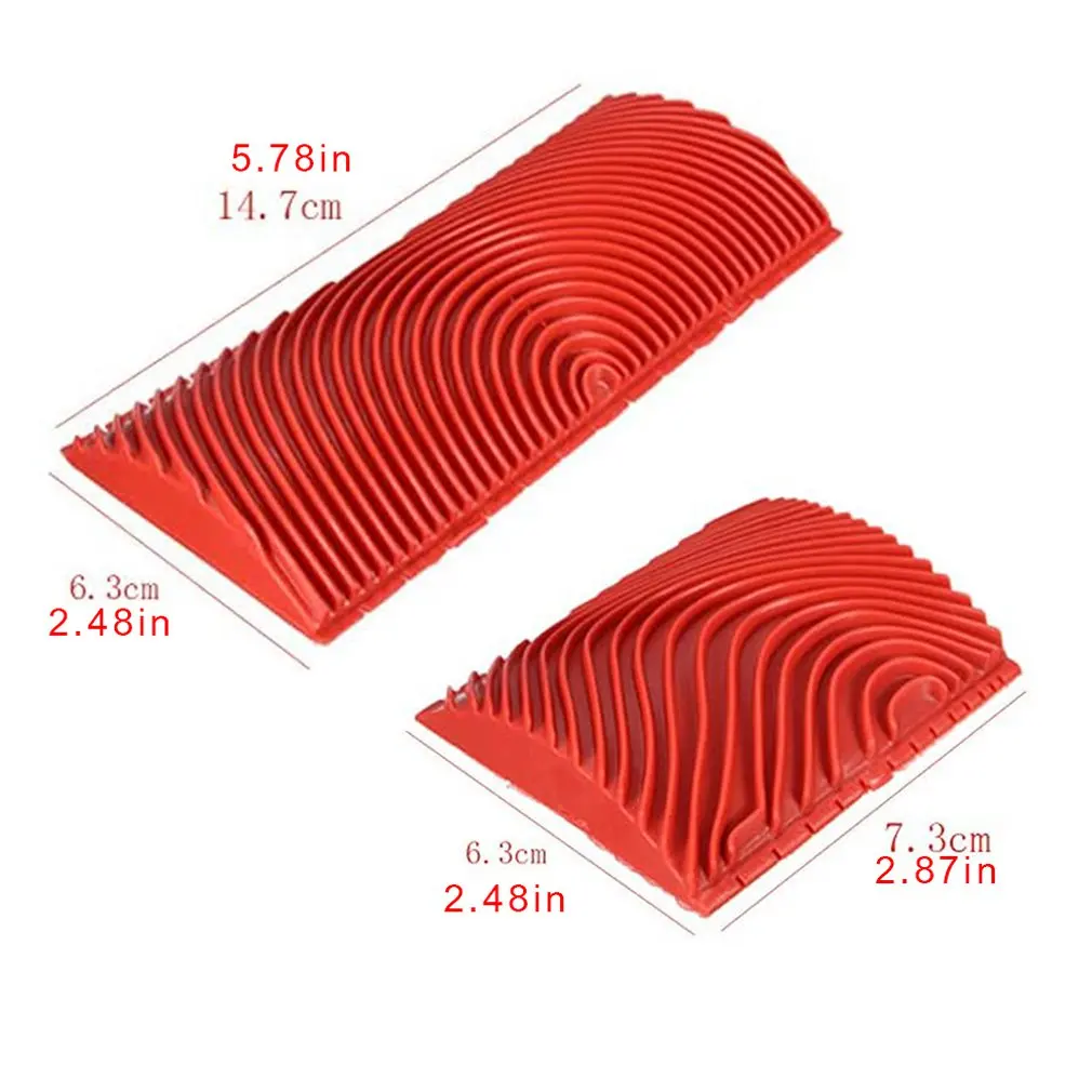 

Rubber simulation wood grain device MS3 drawing grain diatom mud scraper roller printing art embossing