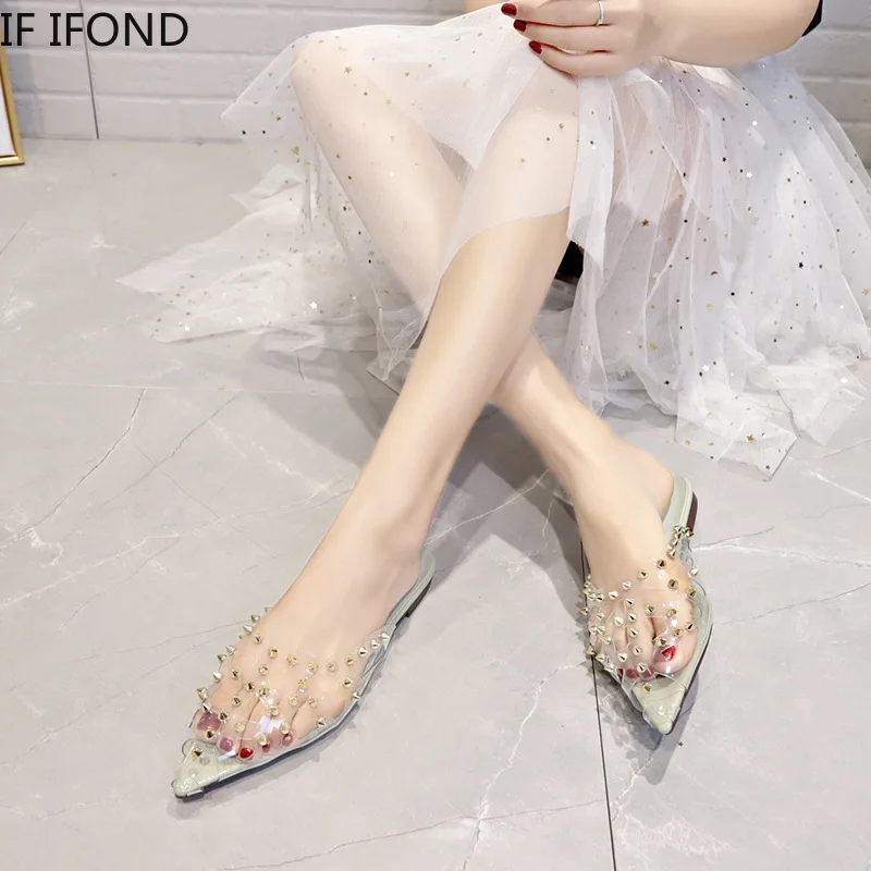 IF IFOND/Новинка 2020 года Женские шлепанцы Сезон лето Модная женская повседневная