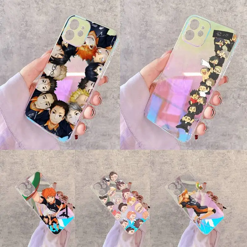 

Haikyuu Hinata attacks Anime Phone Case for iPhone xiaomi redmi 7 8 9 11 12 10 S X XS XR MINI Pro Max Plus laser Transparent