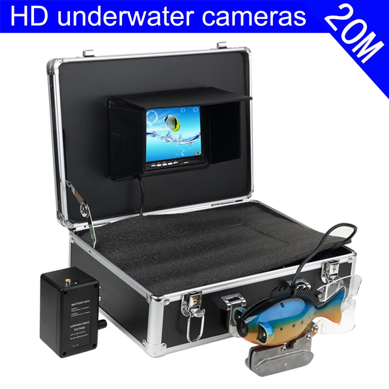 

SYANSPAN Fish Finder Underwater Camera 7 Inch Waterproof Video High-definition color lens night lights adjustable HD 1200TVL