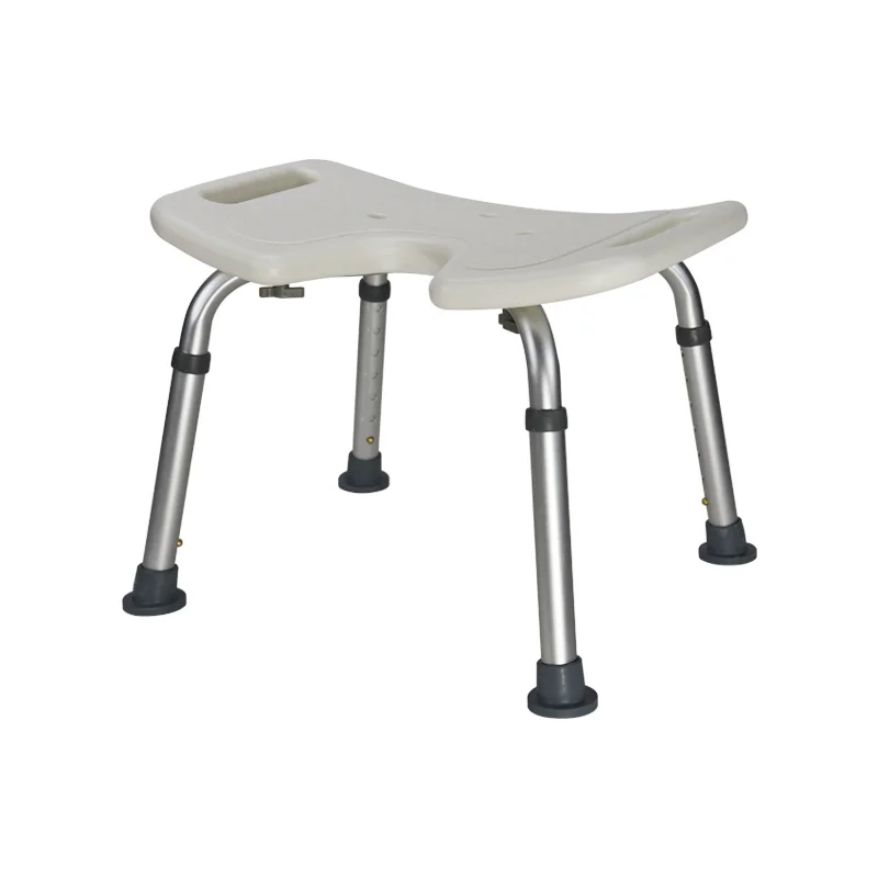 Adjustable Showe Stool For Pregnant Woman Thickened Plastic Non-Slip Chair 7 Level Height Aluminum Alloy With Suction