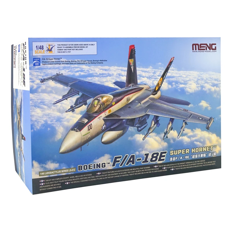 

MENG Assemble Model 1/48 U.S Boeing F/A-18E/F Hornet Warplane #LS-012