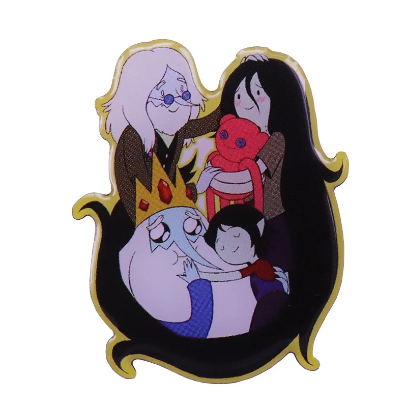 

Animation Adventure Times Enamel Pin Shirt Clothes Bag Pins Metal Brooches for Ladies