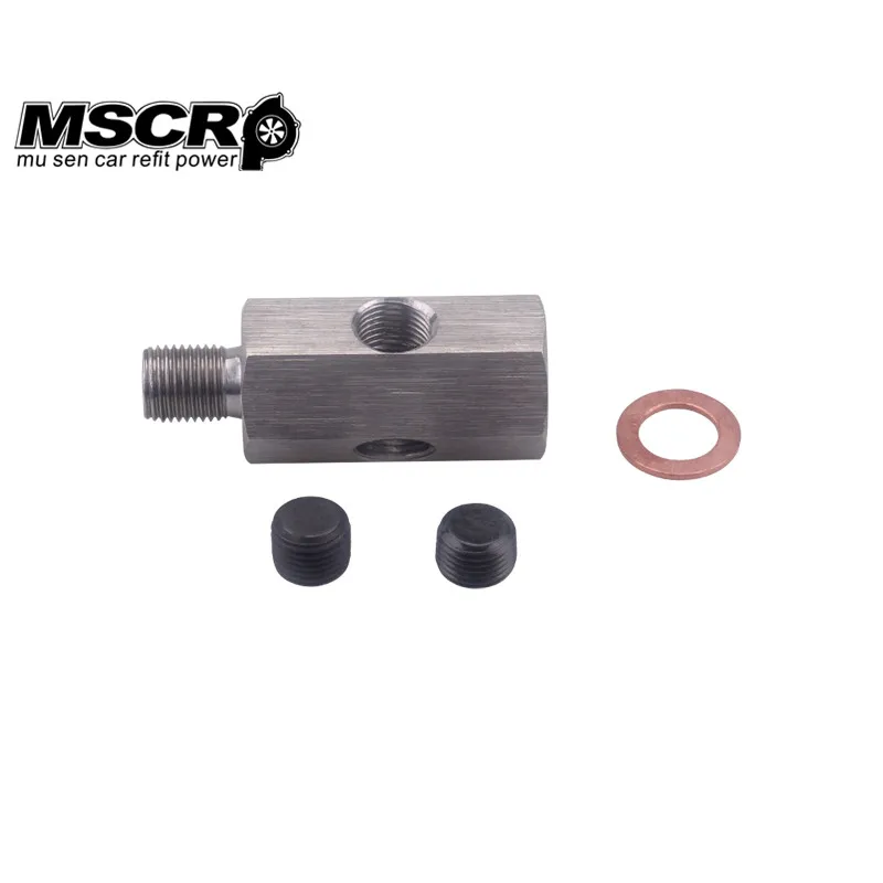 1/8 ''NPT масляный датчик давления тройник к NPT адаптеру турбо подачи манометр