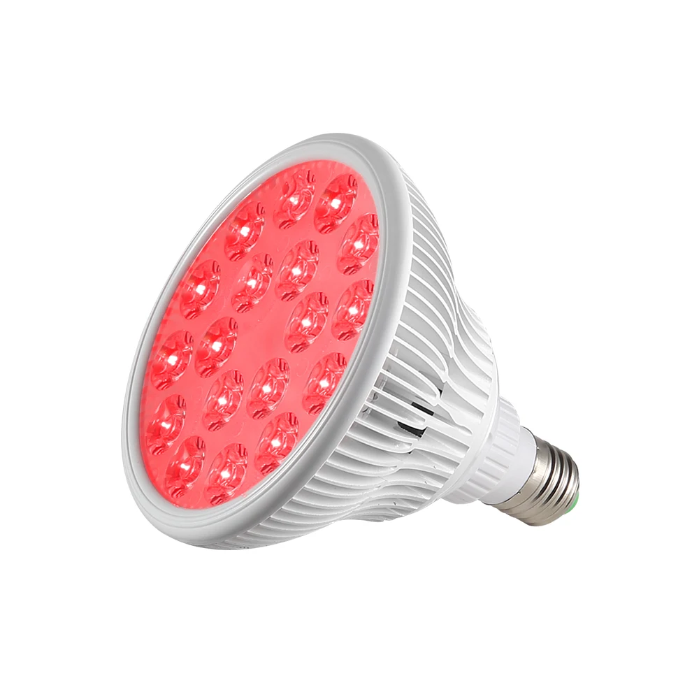 E27 54W LED 630nm 660nm Red Light Therapy Bulb Par38 Anti Aging 850nm Infrared for Face Skin red grow light led|coral reef light|led coral reefcoral