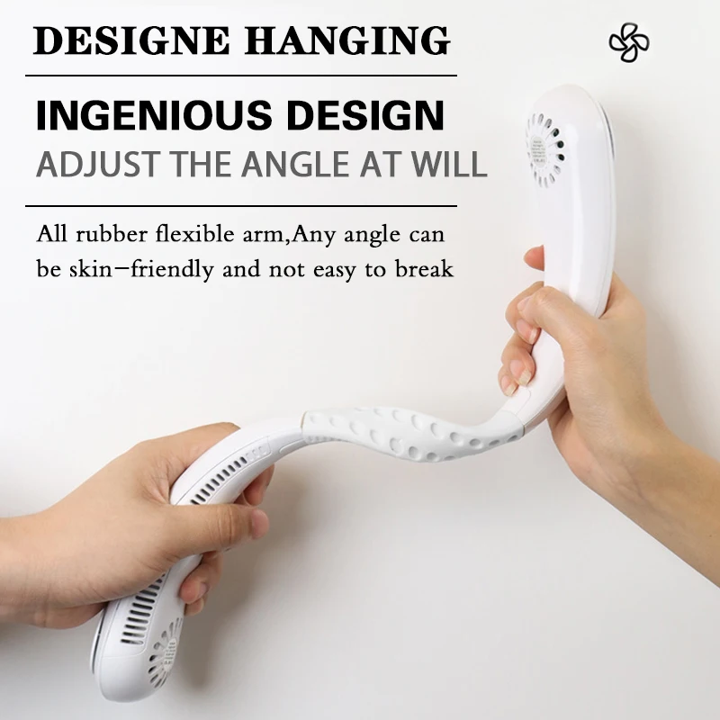 Шейный вентилятор без лопастей ленивый подвесной мини-вентилятор портативные