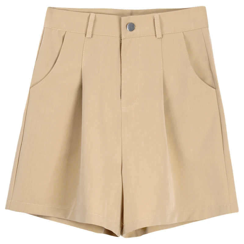 

Summer 2021 New Korean Style Hong Kong Style High Waist Slimming Casual Pants Drape Wide-Leg Half Pants Thin Women's Pants