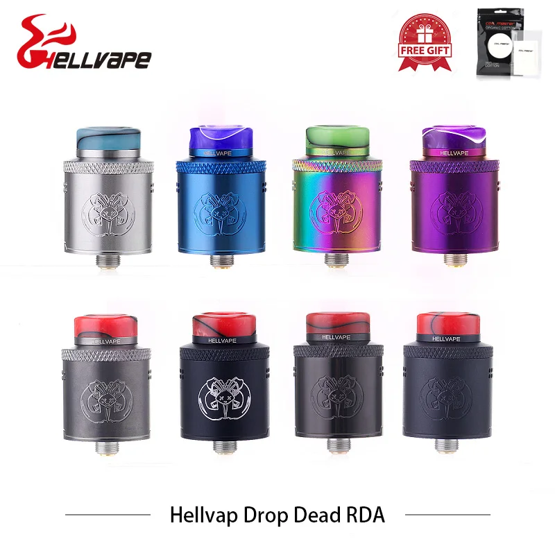 Атомайзер для электронных сигарет helvape Drop Dead 24 мм RDA с наконечником из смолы