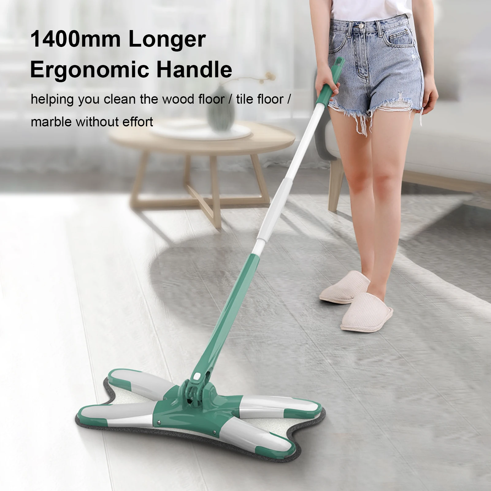 

Spin Lazy Mops Hands Free Cleaner Automatic Flat Squeeze Mop For Home Cleaning Household Daily Use