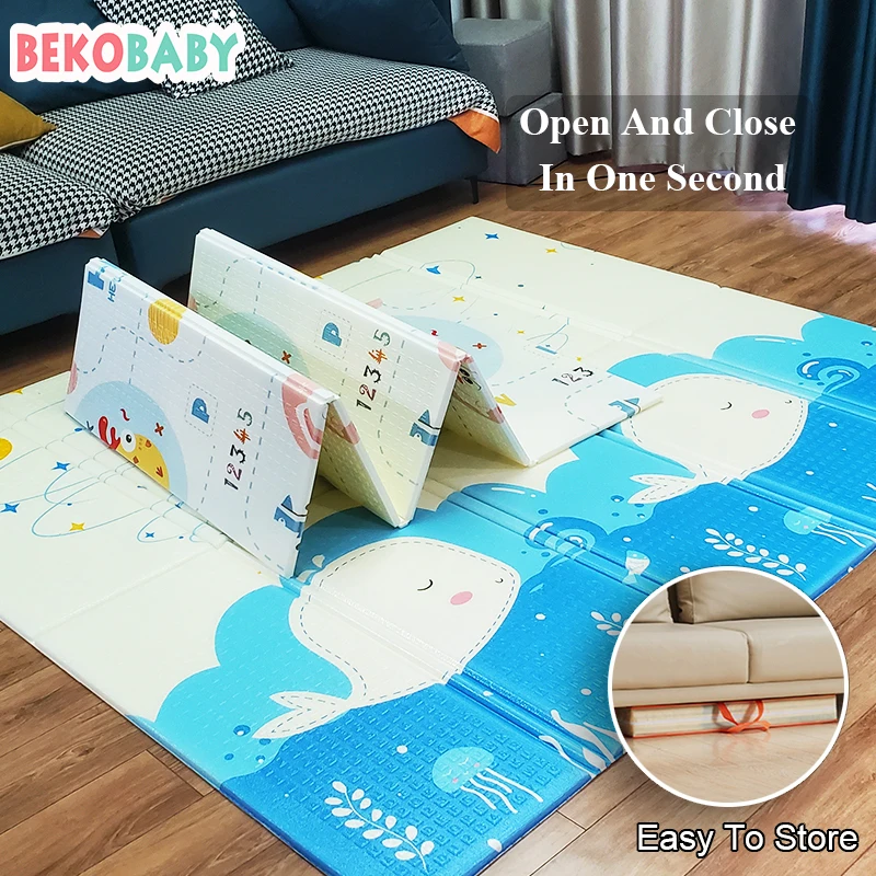 

200*180cm Baby Playmat XPE Foam Crawling Carpet Mat For Children Infants Kids Soft Rug Folding Waterproof Puzzle Game Playmat