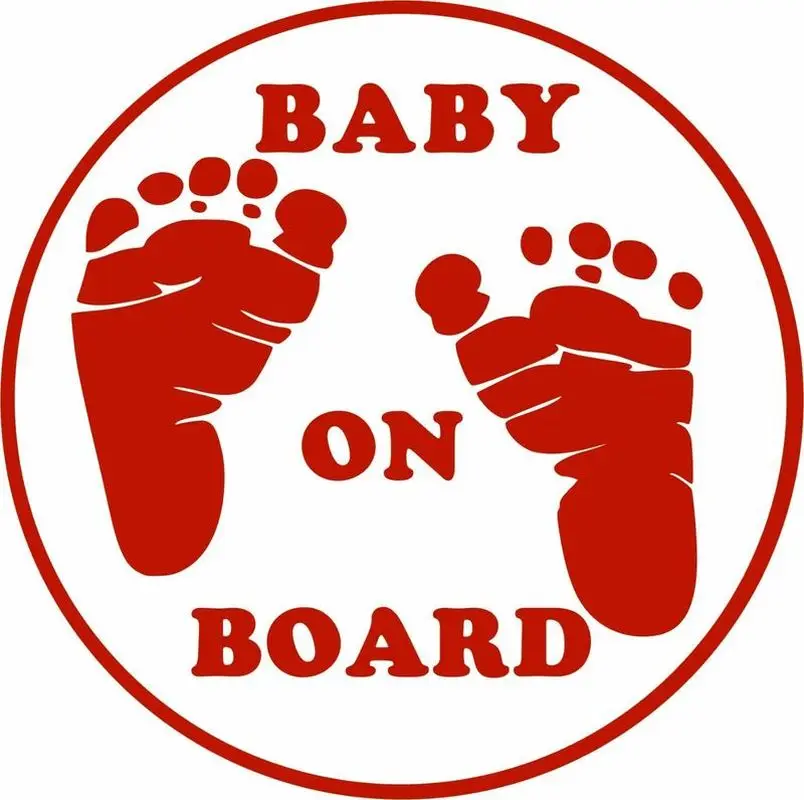 13cm*13cm Baby on Board Funny Vinyl Decal Sticker Car Stickers Window Safety Sign | Автомобили и мотоциклы