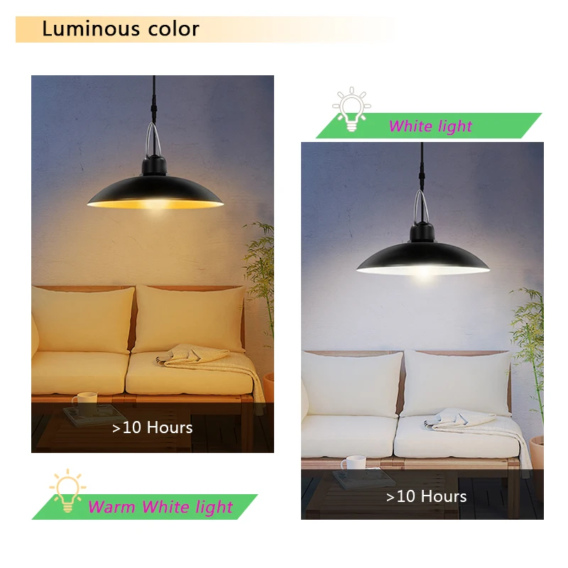 Подвесной светильник на солнечной батарее уличный комнатный автоматический с