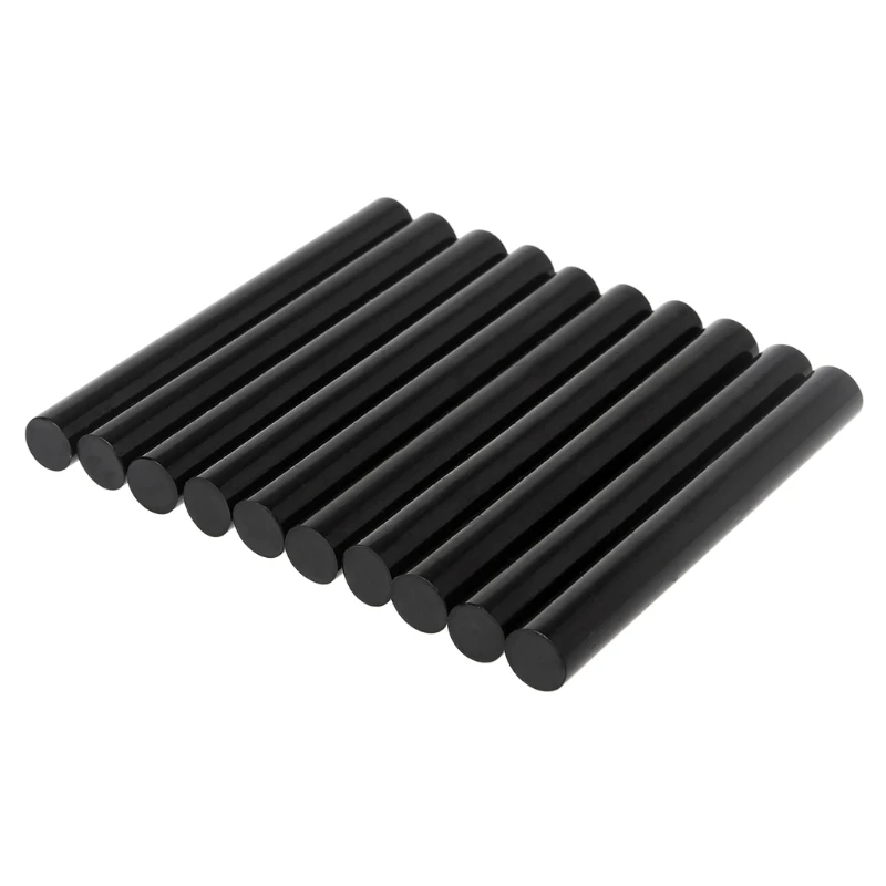 

10pcs Hot Melt Glue Stick Black High Adhesive 11mm For DIY Craft Toy Repair Tool HX6C