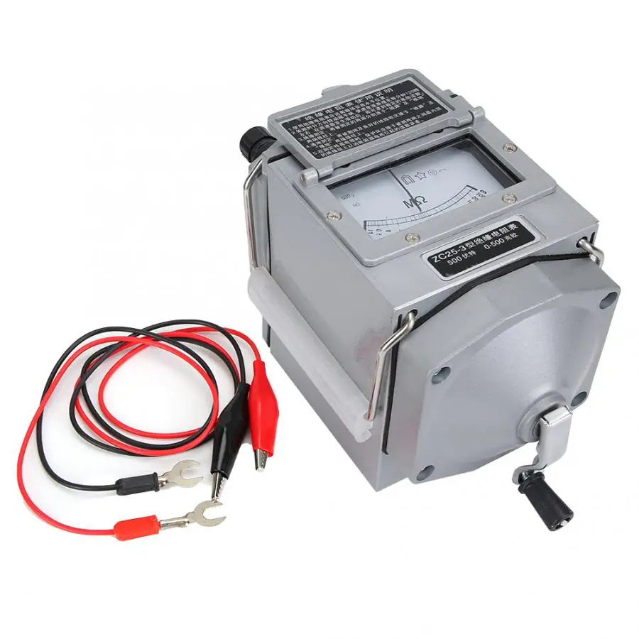 ZC25-3 500V рукоятка изоляции измеритель МОМ Измеритель сопротивления Мегаомметр |