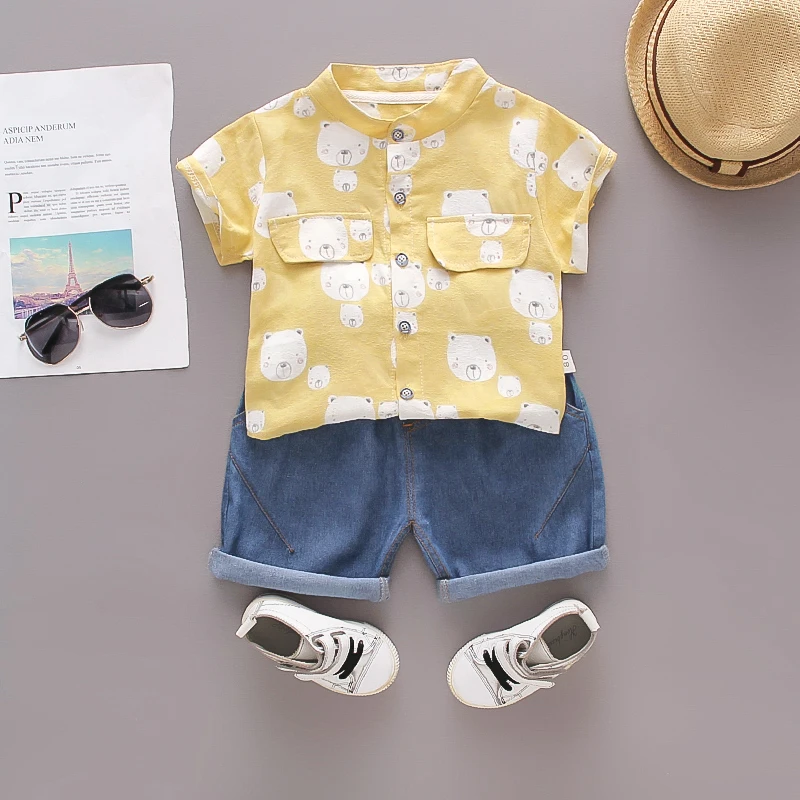 Детская одежда для мальчиков Топ с длинным рукавом и штаны комплект из 2